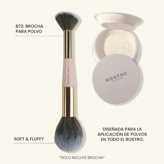 Brocha Doble Polvo B72 Montoc