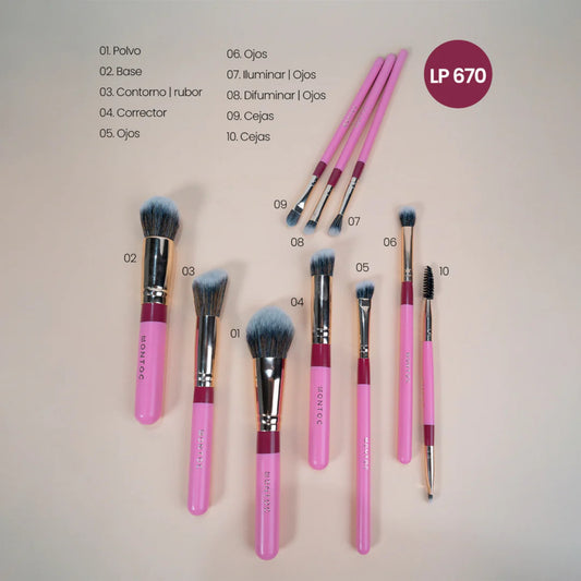 Kit De Brochas Fluffy Lp670
