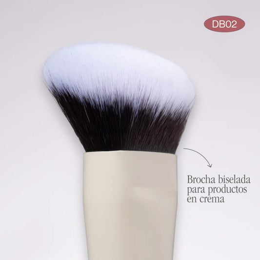 Brocha Duo Glam Db02 Base/Prod Crema
