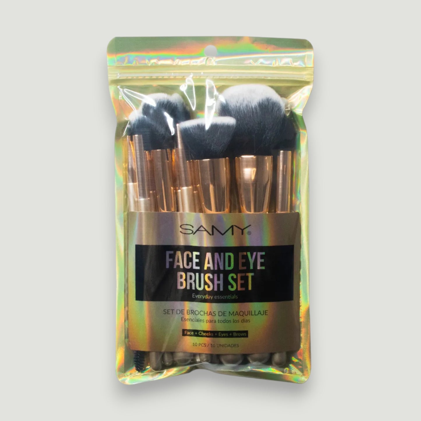 Set De Brochas X10 Golden Glam